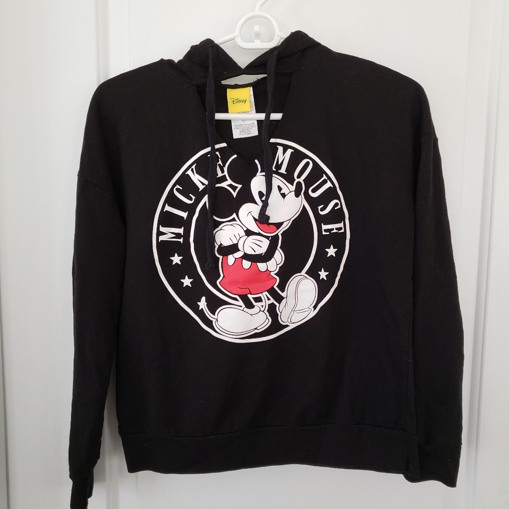 Disney black Mickey Mouse hoodie Jr sz xs
